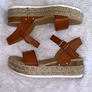 Brown Platform Sandals